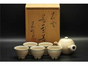 日本萩城窑萩烧茶器套装